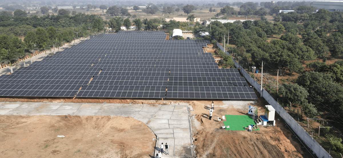 780 kW solar installation at Nandigama, Telangana